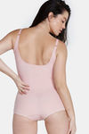 Zivame High Compression Short Length Shaper Bodysuit - Sepia Rose — thumbnail 4